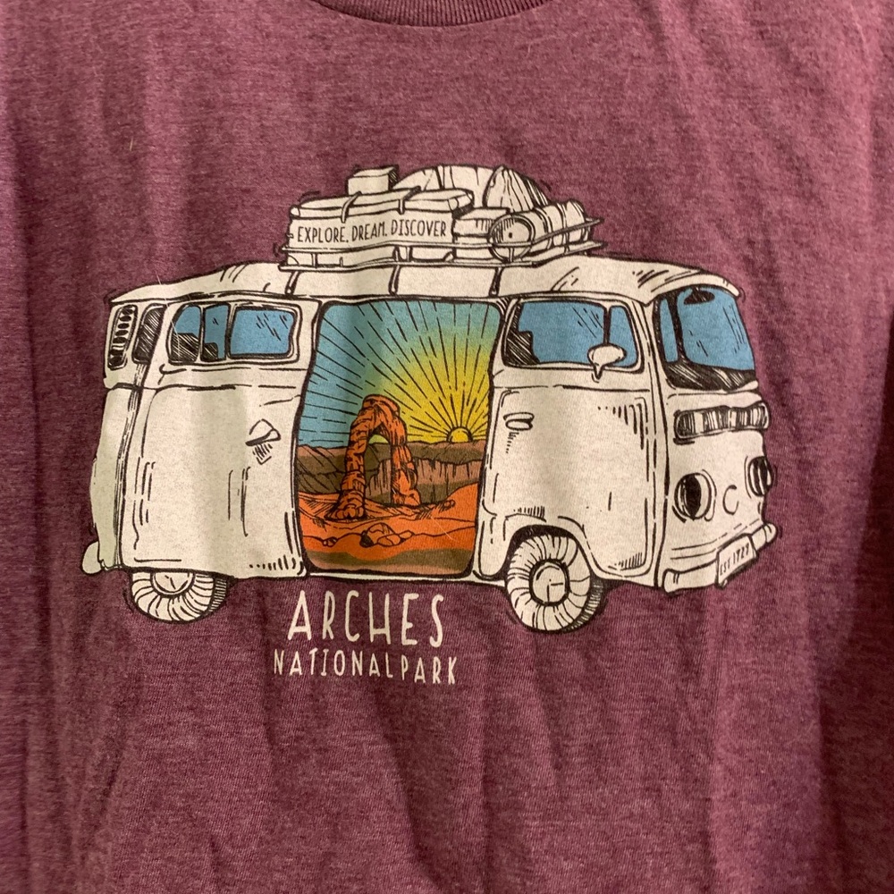 Arches National Park Marroon T Shirt